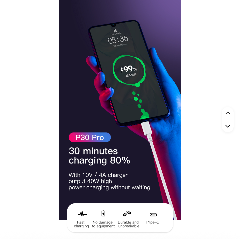 USB to Type-C Fast Charging Cable – 5A High-Speed PVC Data Line Charger for Huawei, Samsung & More
