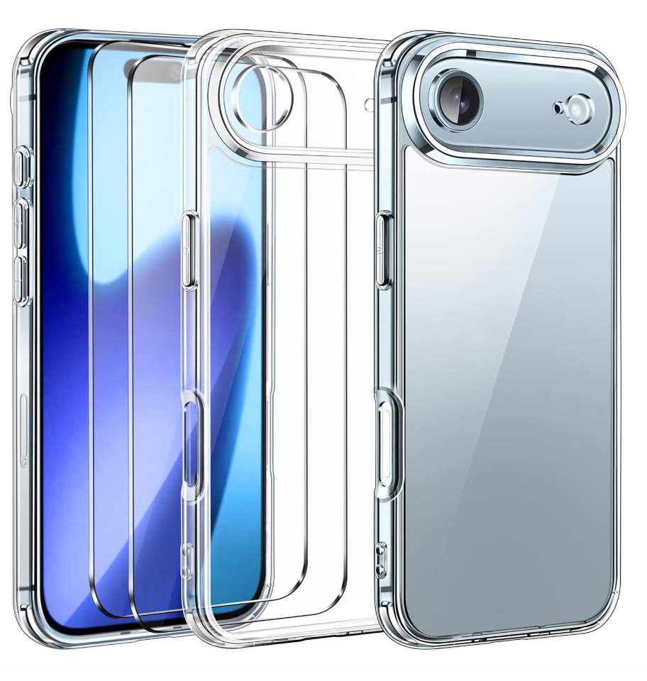 Transparent Clear Case Cover for 17 | 17 Air | 17 Pro | 17 Pro Max – Shockproof, Slim & Scratch-Resistant