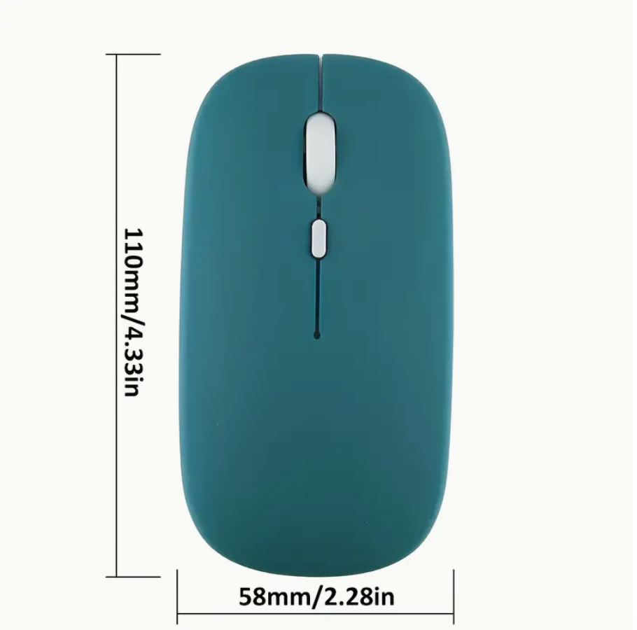 Mini Wireless Mouse – Ultra-Thin, Silent Click, Battery-Powered | Compatible with iPad, Laptop & Desktop | Macaron Colors