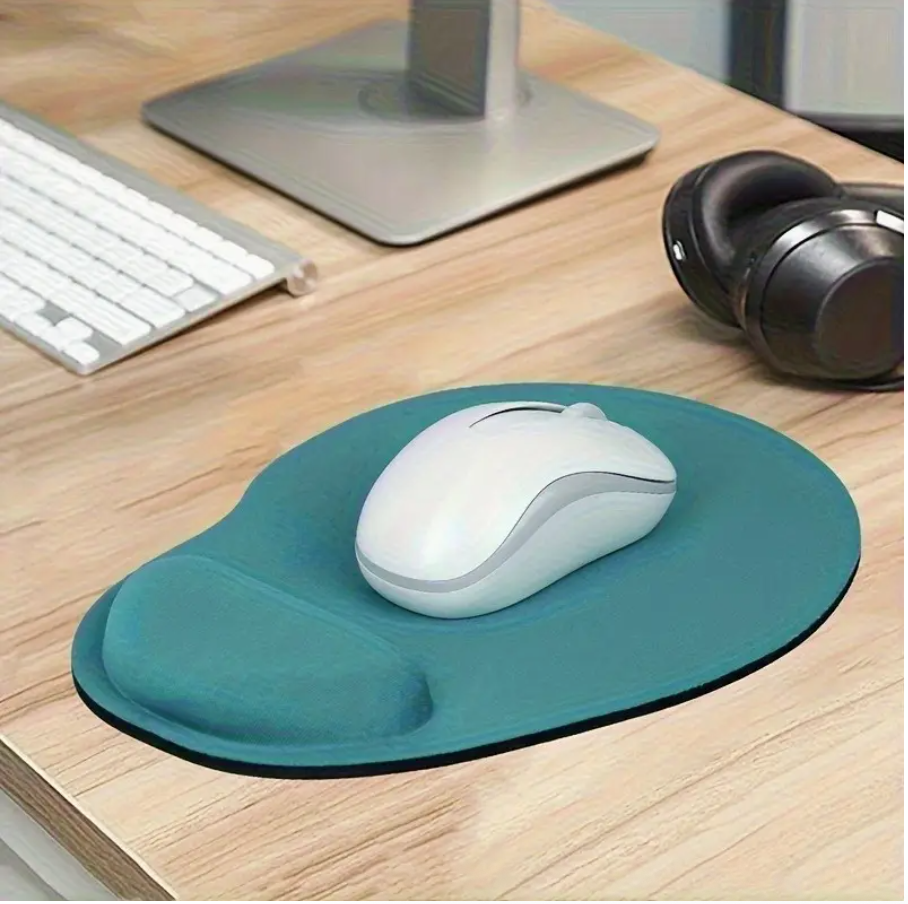 Ergonomic Wrist Rest with EVA Anti-Slip Base & Mouse Pad – Comfortable Wrist Support for Gaming & Computer Use | Available in Purple, Blue, Black, Orange & Teal