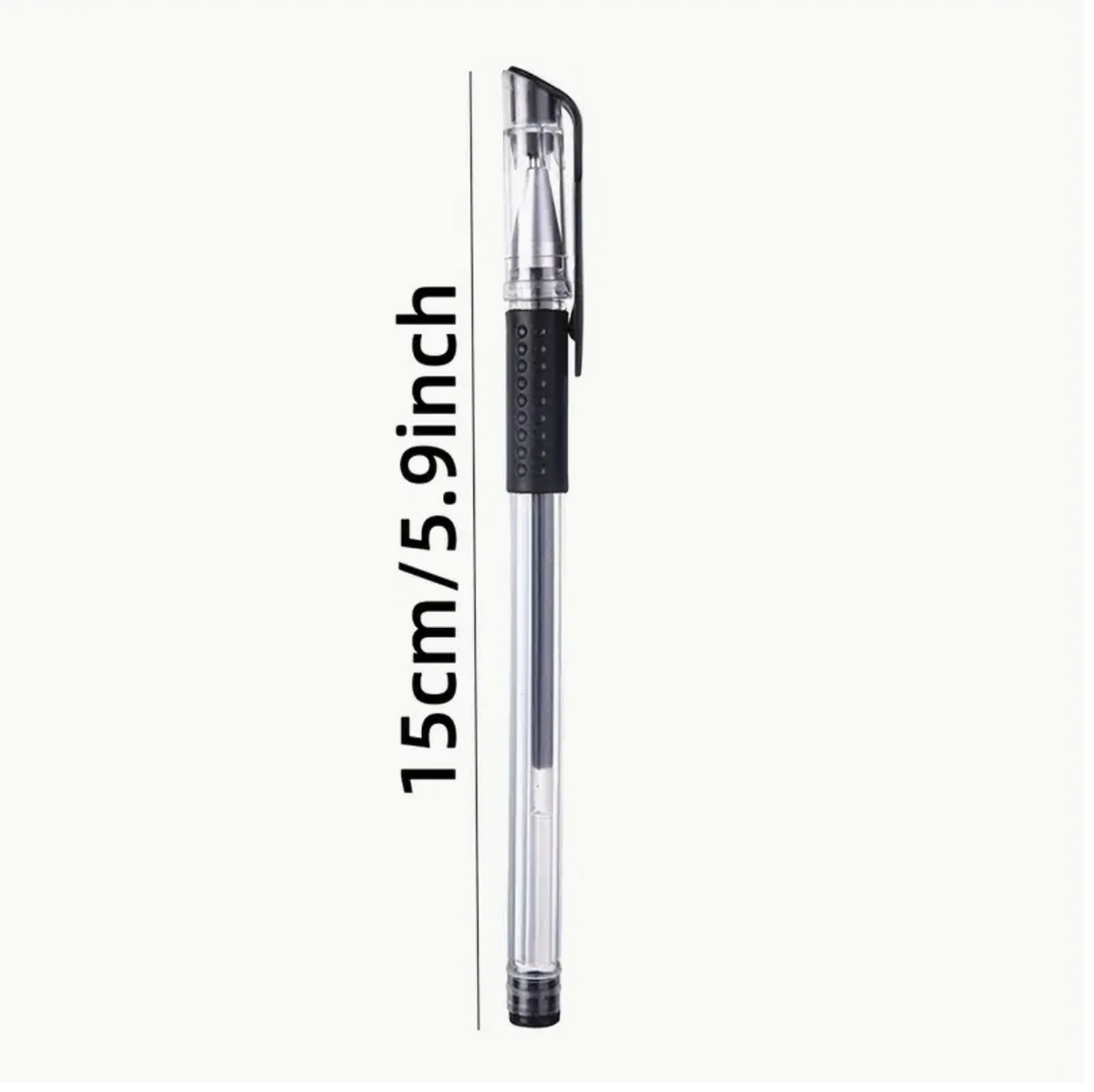 10 pcs Neutral Ballpoint Pen Set – 0.5mm Fine Tip | Black Office Pens for Students & Professionals | Lightweight, Smooth Writing, Reliable Multipack Study & Office Pens