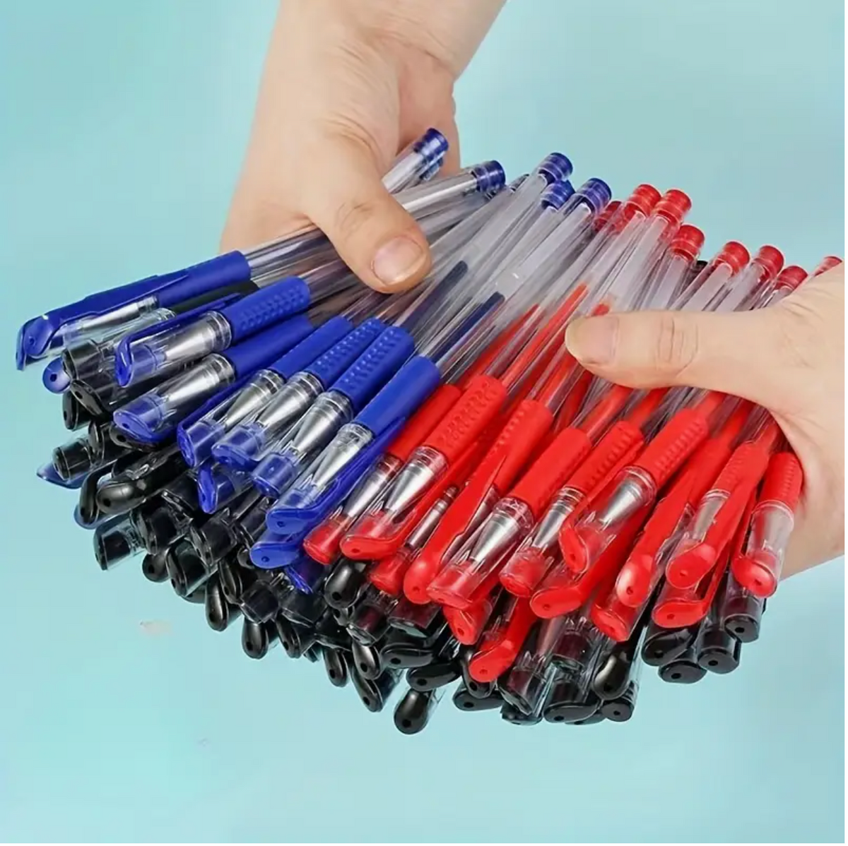 10 pcs Neutral Ballpoint Pen Set – 0.5mm Fine Tip | Black Office Pens for Students & Professionals | Lightweight, Smooth Writing, Reliable Multipack Study & Office Pens