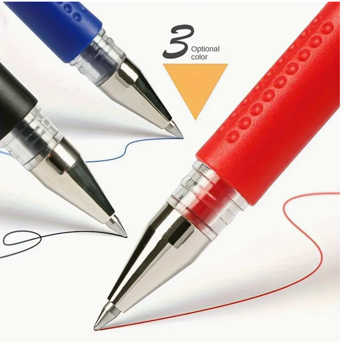 10 pcs Neutral Ballpoint Pen Set – 0.5mm Fine Tip | Black Office Pens for Students & Professionals | Lightweight, Smooth Writing, Reliable Multipack Study & Office Pens