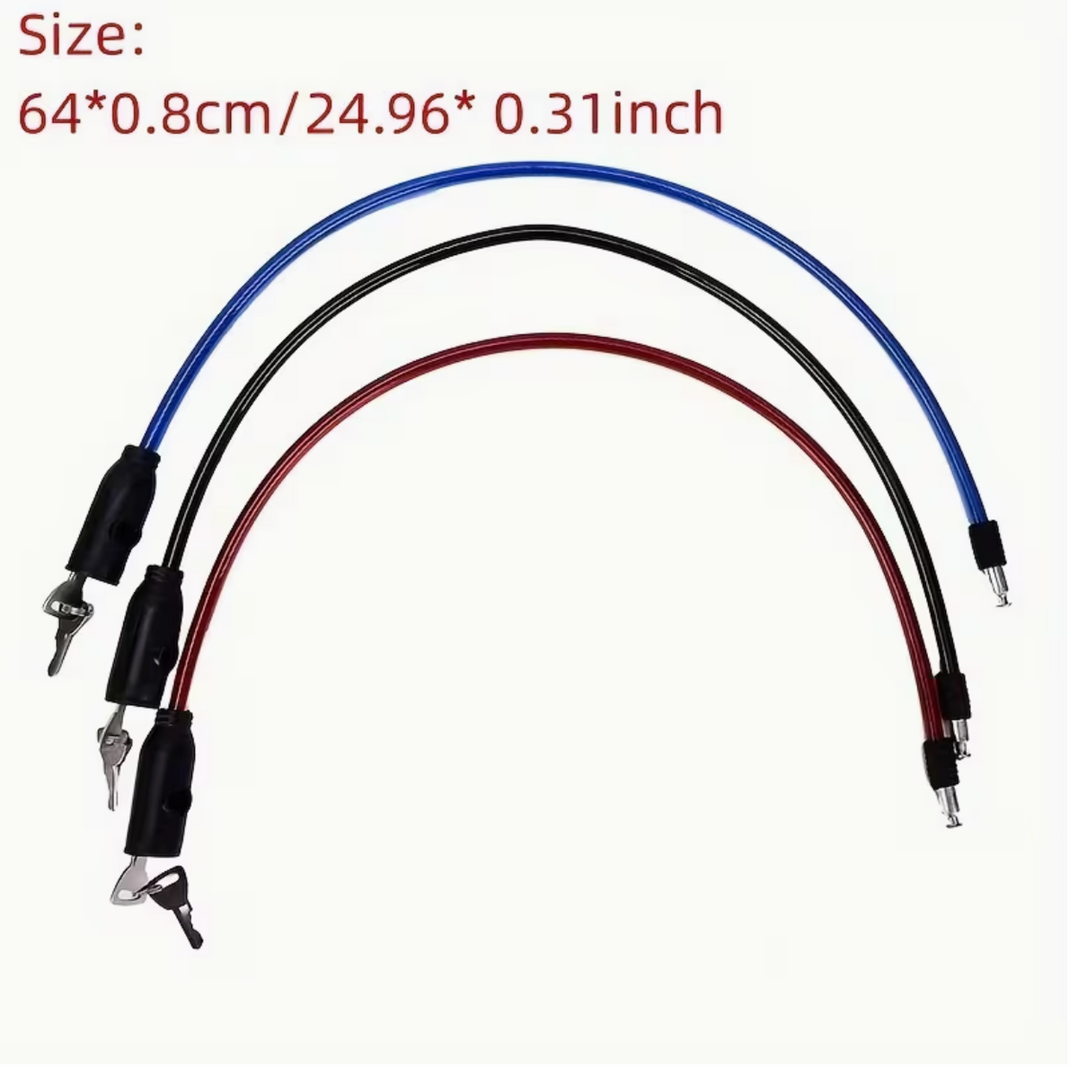 Secure Guard Anti-Theft Cable Lock – Protect Your Bike, Motorbike & Scooter