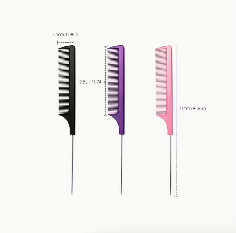 1PCS Professional Rat Tail Hair Comb – Anti-Static Hair Dye & Styling Comb