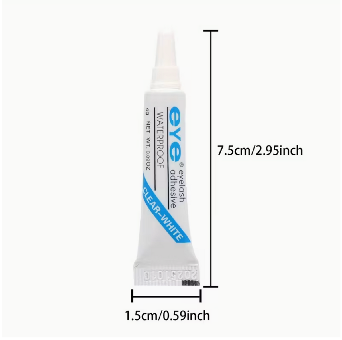 Waterproof & Long-Lasting Eyelash Adhesive – Strong Hold Glue for False Eyelashes | Non-Irritating, Professional Makeup Tool
