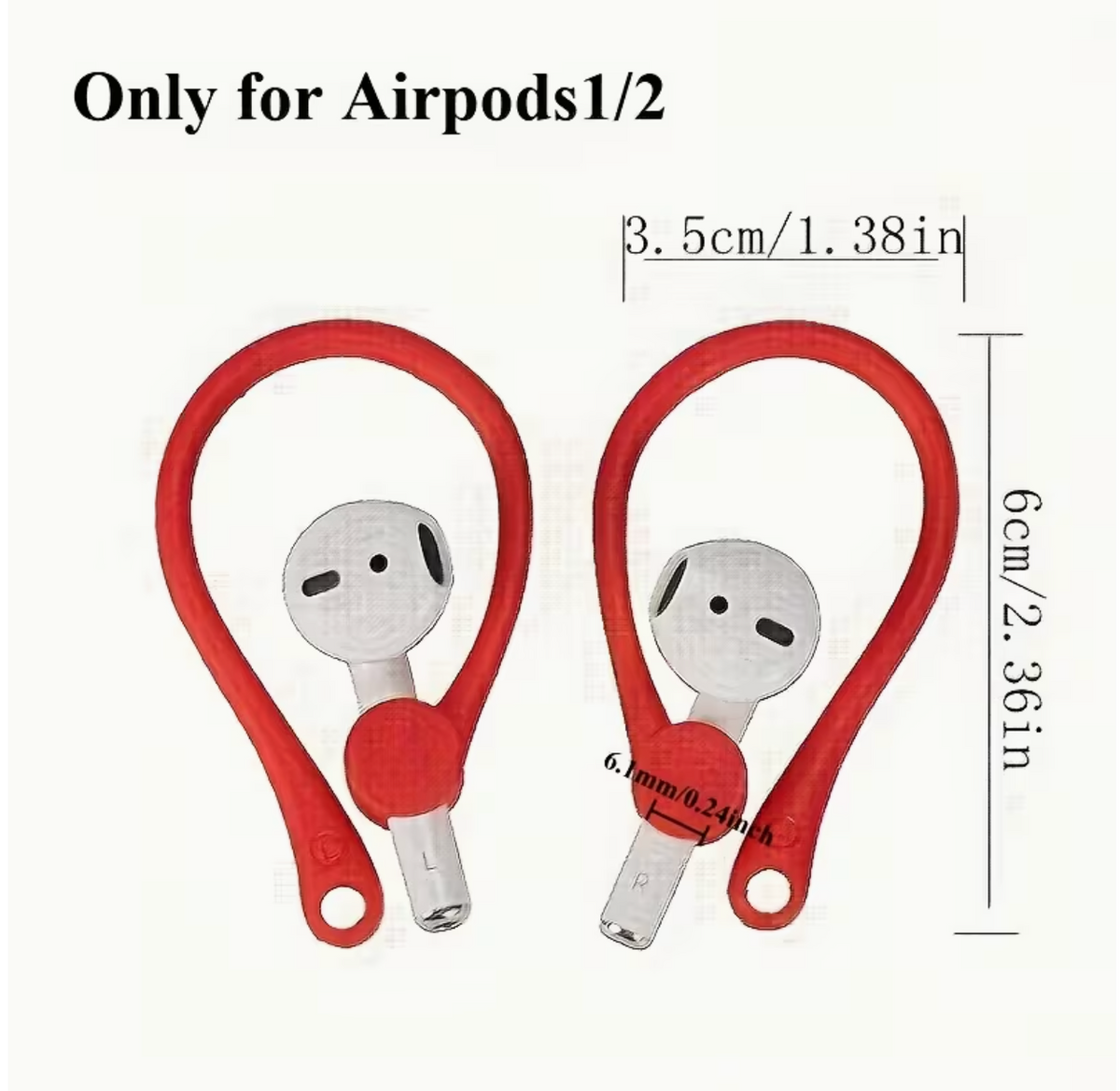 Silicone Ear Hooks for AirPods – Anti-Loss Headphone Accessories | Secure Fit for Sports & Daily Use, Gift for Boys & Girlfriends