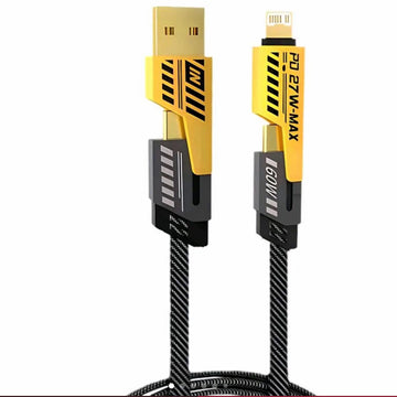4-in-1 Multi USB Charging Cable – 1M Fast PD Charger Cord for Devices