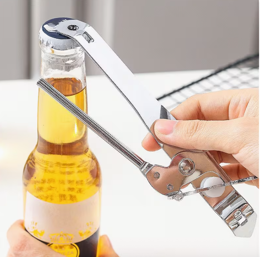 Stainless Steel Can Opener | Manual Easy Bottle Knife | Outdoor Can Cutting Tool