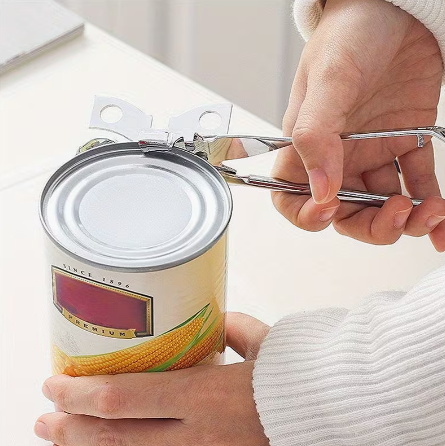 Stainless Steel Can Opener | Manual Easy Bottle Knife | Outdoor Can Cutting Tool