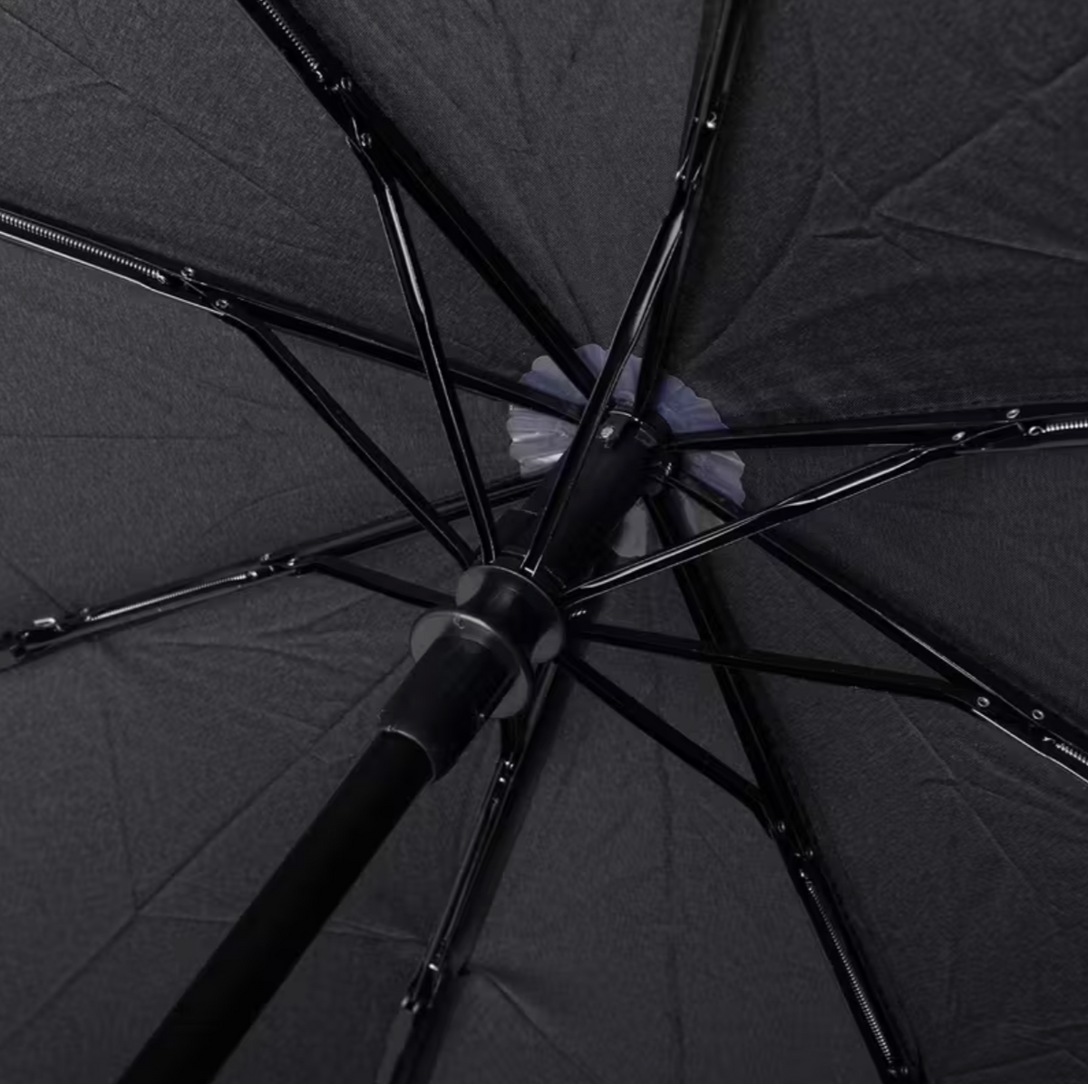 Umbrella Black Compact Wind Resistant Umbrella For Men And Women – Lightweight Folding Travel Umbrella With Strong Frame