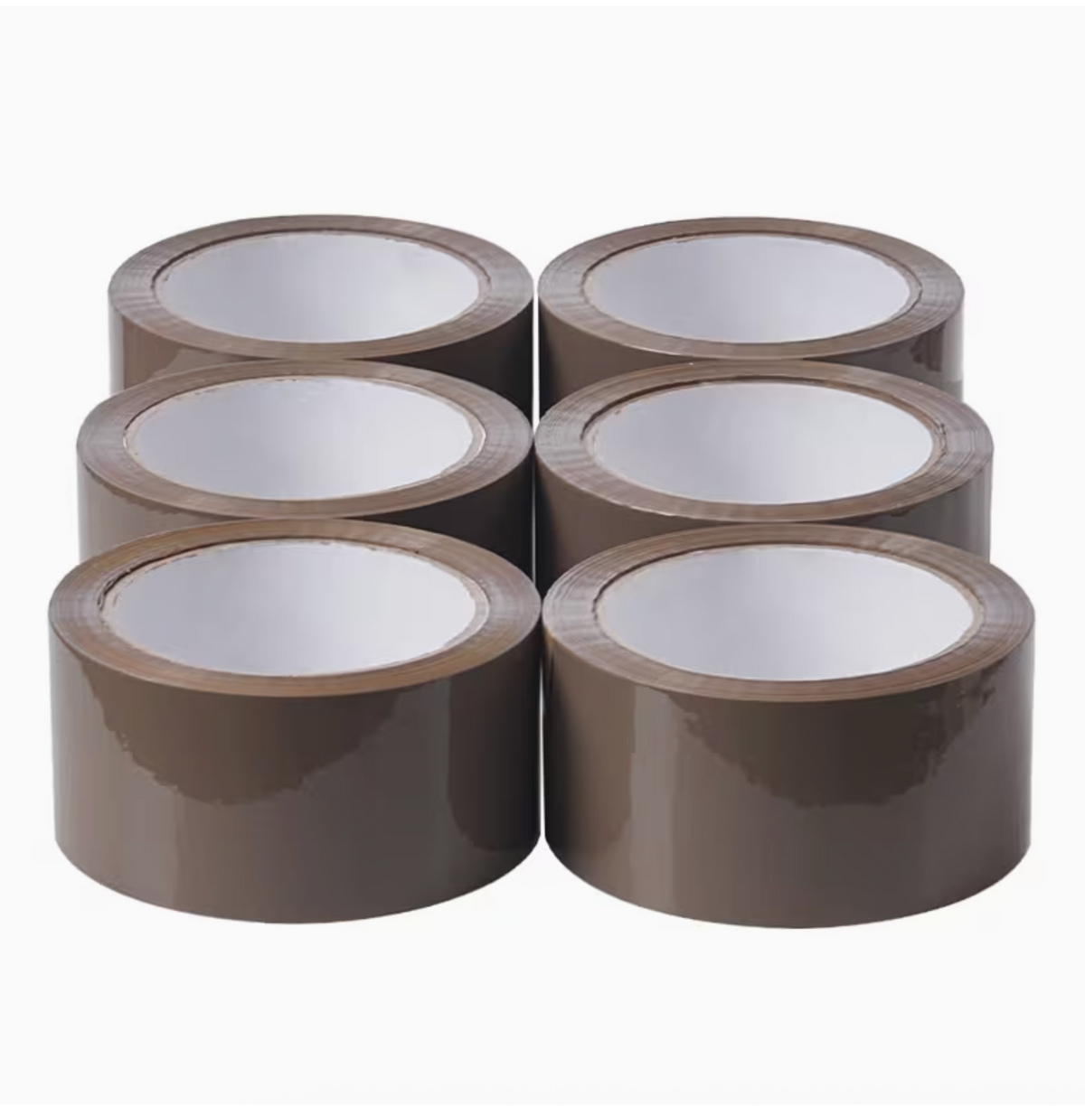 Super Strong Brown Packaging Tape Roll 5cm x 60m x 52um – Heavy Duty Adhesive Carton Sealing Tape for Boxes, Moving, Shipping & Daily Packaging