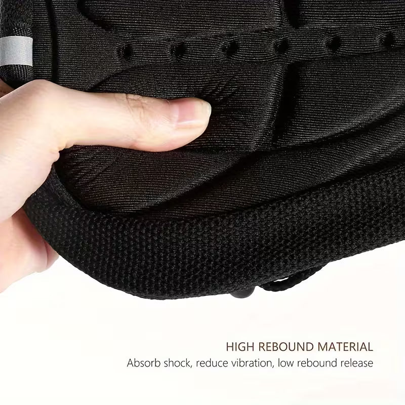 Bike Saddle Cover Soft Padded Breathable Shock Absorbing Bicycle Seat Cushion