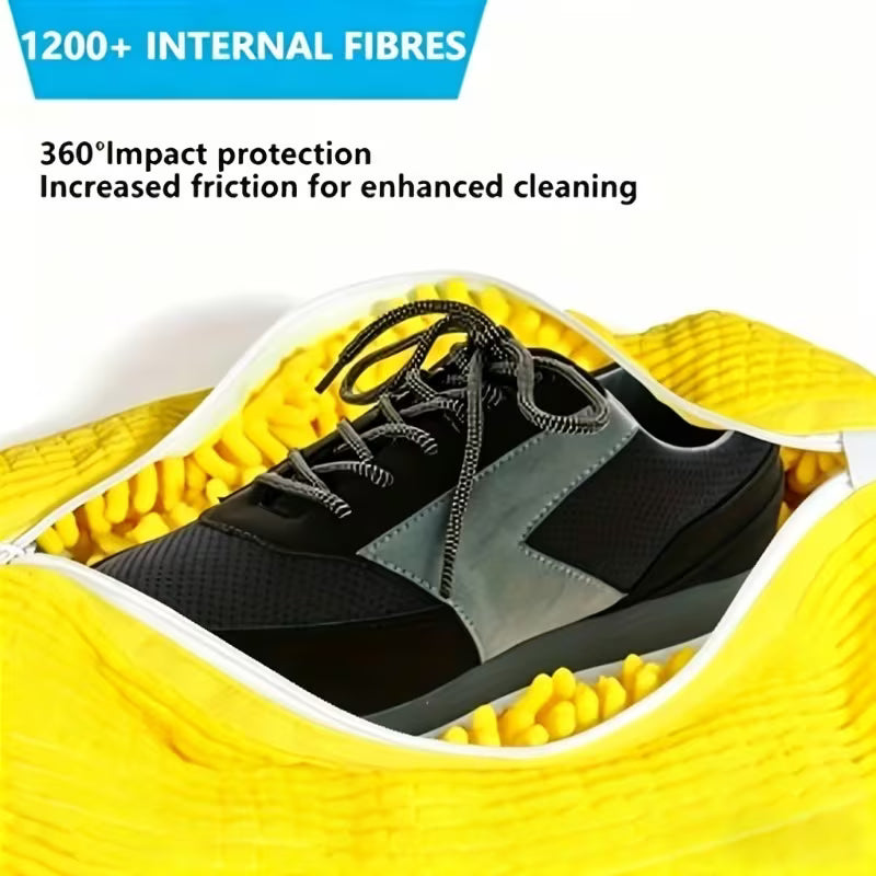 Shoe Washing Bag for Washing Machine – Reusable Protective Sneaker Laundry Bag with Fluffy Fibre Interior