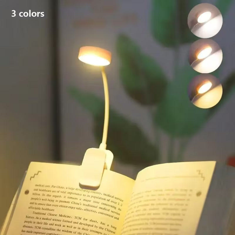 Adjustable LED Bedroom Night Light 3 Colours 360° Flexible Neck Battery Powered