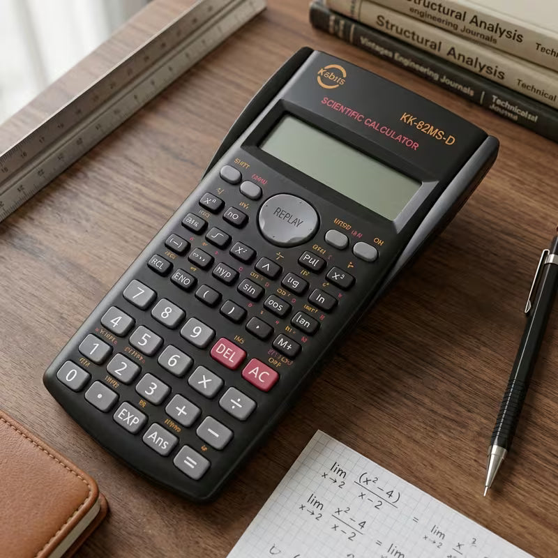 82MS Scientific Calculator Multifunction Maths School Office Exam Calculator