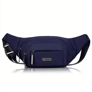 Large Capacity Adjustable Waist Bag – Nylon Crossbody & Travel Bag