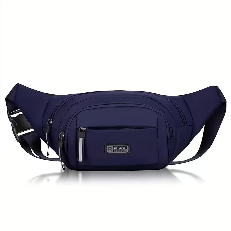Large Capacity Adjustable Waist Bag – Nylon Crossbody & Travel Bag