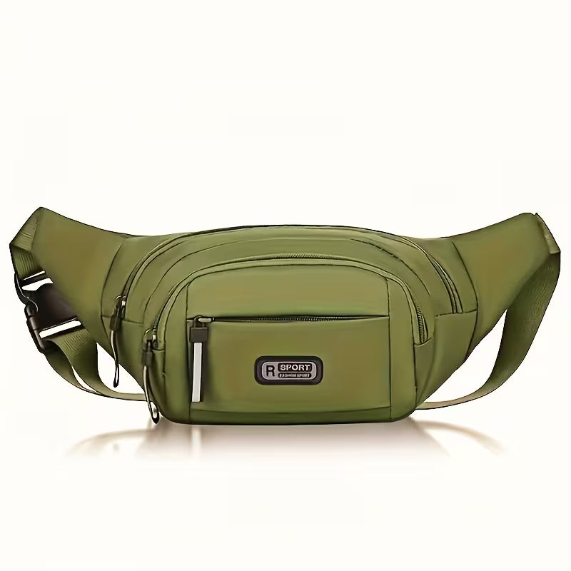 Large Capacity Adjustable Waist Bag – Nylon Crossbody & Travel Bag