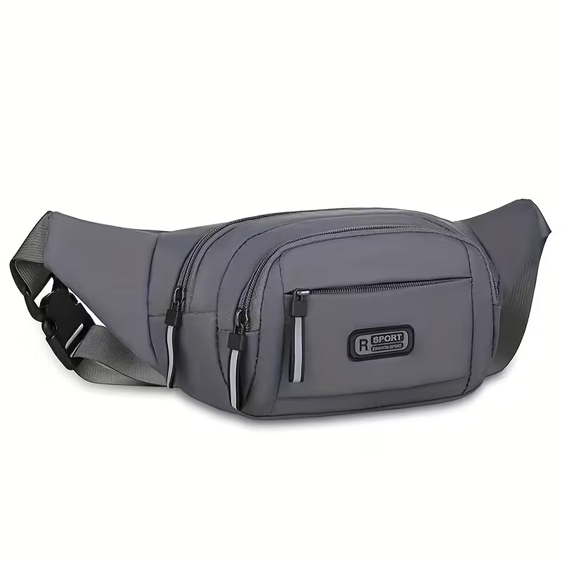Large Capacity Adjustable Waist Bag – Nylon Crossbody & Travel Bag