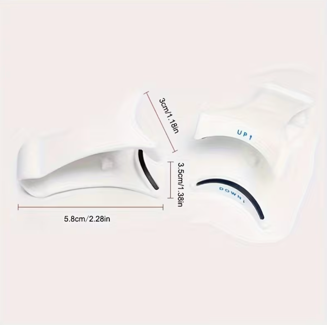 White Magnetic False Eyelash Holder – V-Shaped Clip for Easy Application