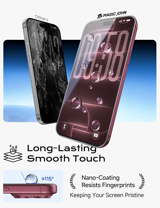 Tempered Glass Screen Protector for iPhone 18 Pro / 18 Pro Max Clear
