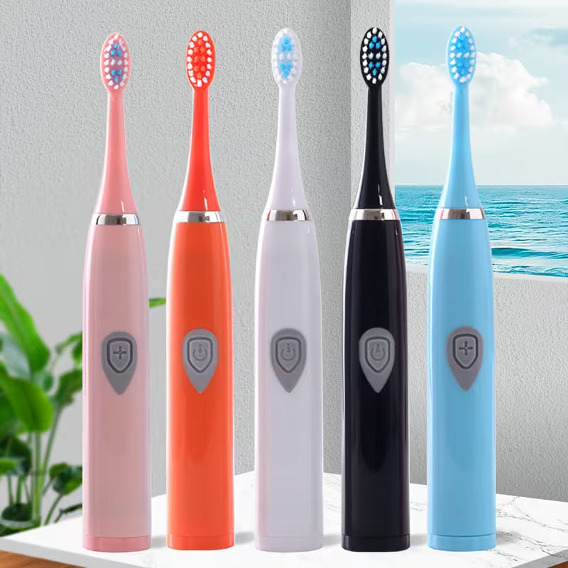 Electric Toothbrush – Daily Oral Care, Gentle Brushing Design, AA Battery Powered | Black Color