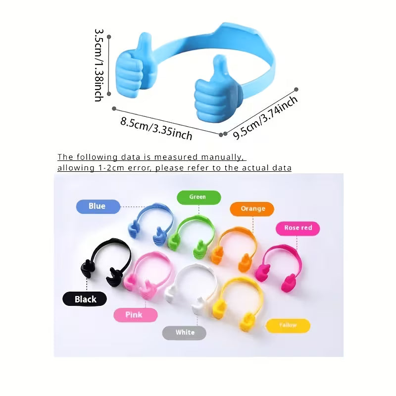 Creative Thumb Phone Holder – Bendable Lazy Stand, Portable Phone & Tablet Support