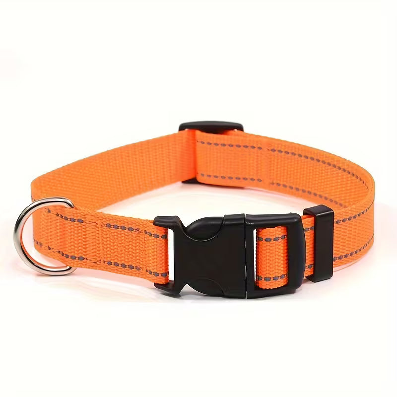 Adjustable Dog & Cat Collar – Reflective Safety Pet Collar