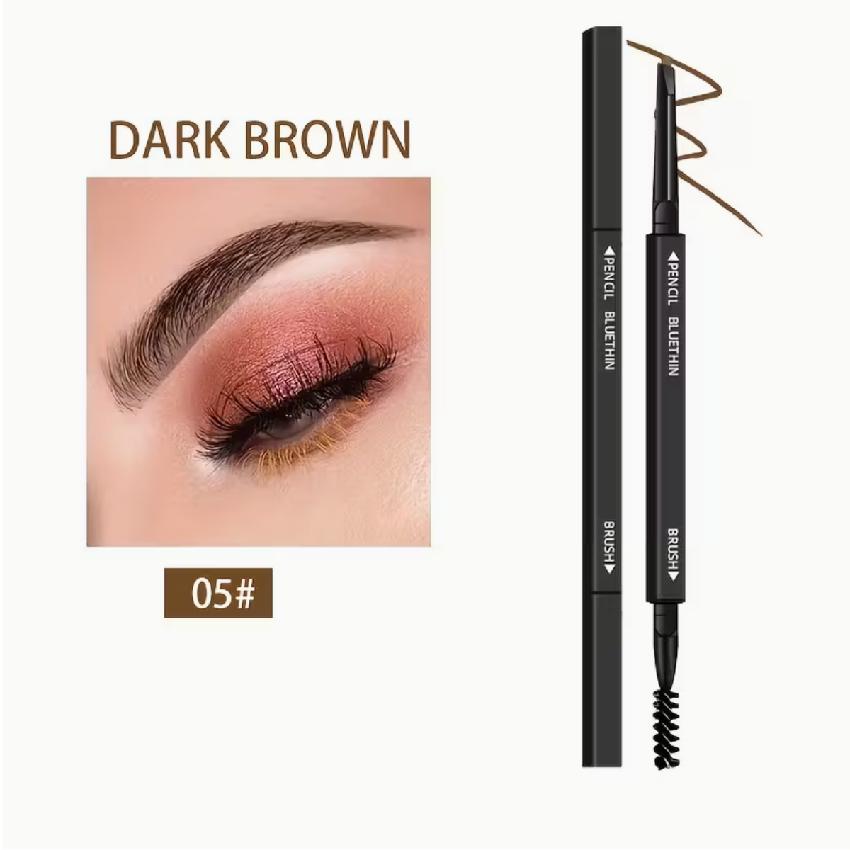 Black Smooth Dual-Ended Eyebrow Pencil – Natural, Defined Brows That Last All Day