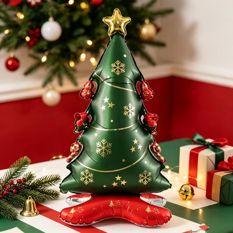1pc Large Standing Christmas Tree Shaped Party Balloon – Christmas & New Year Decoration
