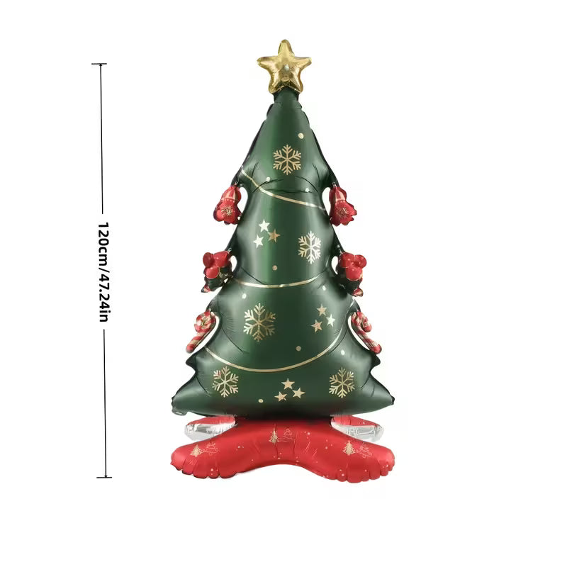 1pc Large Standing Christmas Tree Shaped Party Balloon – Christmas & New Year Decoration