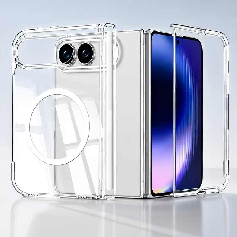 Clear Magnetic Phone Case for iPhone Duo Ultra-thin