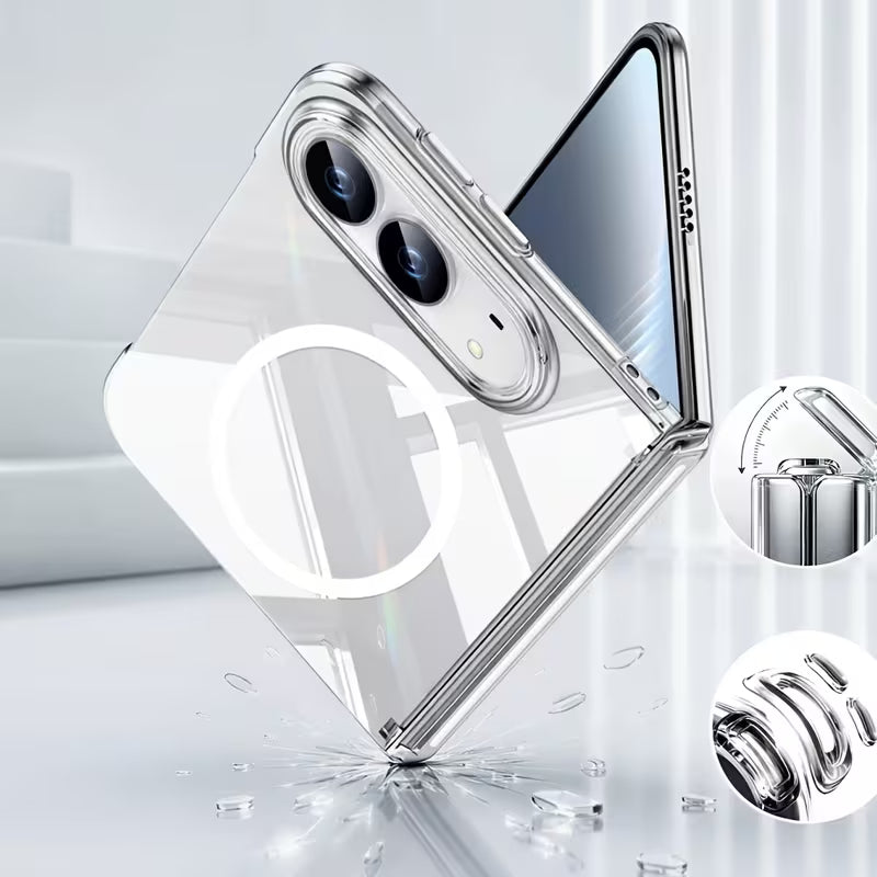 Clear Magnetic Phone Case for iPhone Duo Ultra-thin