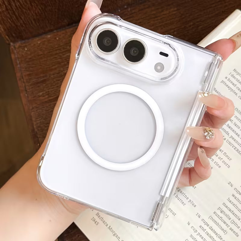 Clear Magnetic Phone Case for iPhone Duo Ultra-thin