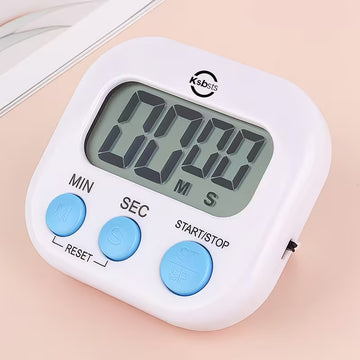 Digital Kitchen Timer with Large LCD Display, Loud Alarm and Magnetic/Stand Mount , Random Color