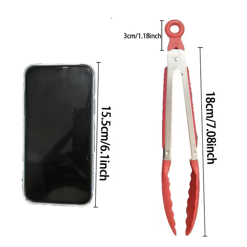 Food Tongs – Heat-Resistant Kitchen Serving Tongs for Cooking, BBQ, Baking & Catering