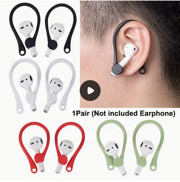 Silicone Ear Hooks for AirPods – Anti-Loss Headphone Accessories | Secure Fit for Sports & Daily Use, Gift for Boys & Girlfriends