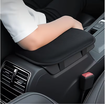 Universal Car Armrest Pad – Center Console Riser Cushion (Black, 1pc)