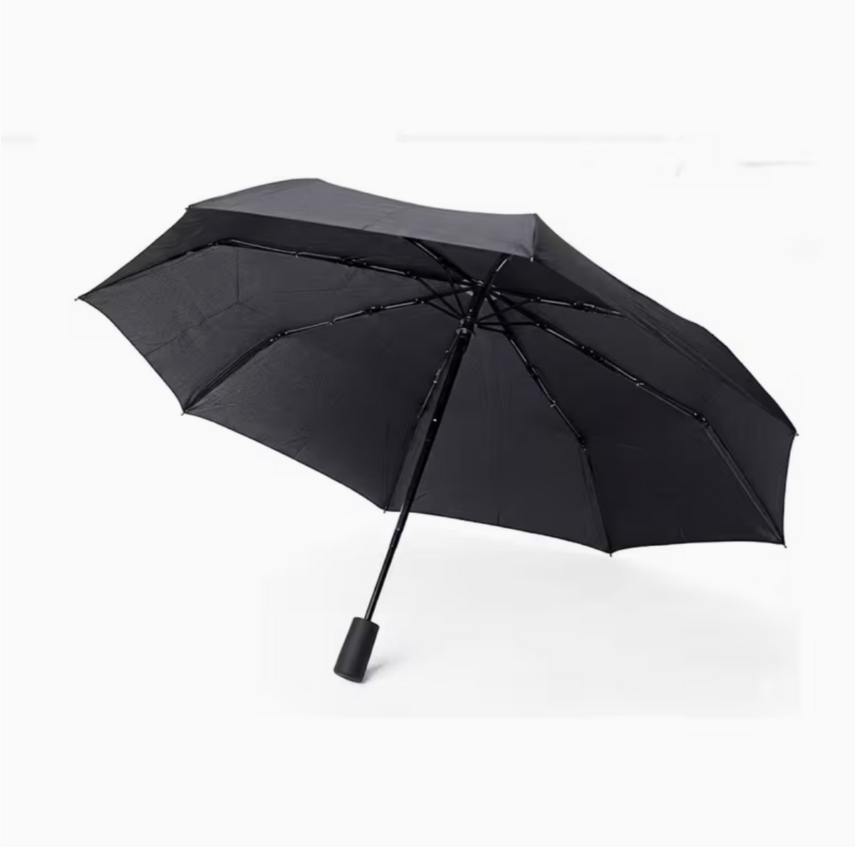 Umbrella Black Compact Wind Resistant Umbrella For Men And Women – Lightweight Folding Travel Umbrella With Strong Frame