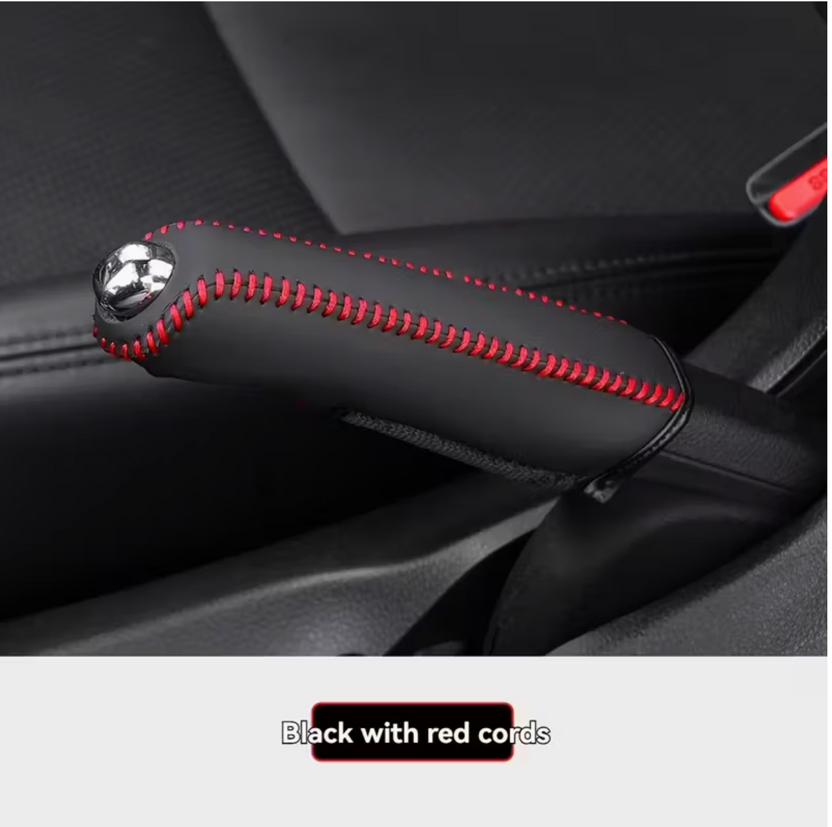 Faux Leather Handbrake Cover | Anti-Slip, Hand-Sewn, Faux Leather Gear Lever Cover